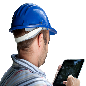 Construction Workers Using iPads